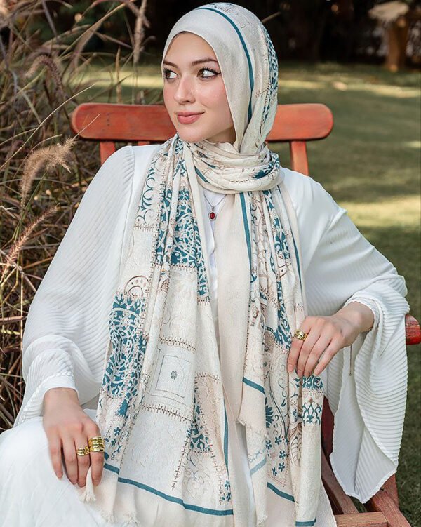 ⁦Printed Soft Cotton Scarf⁩ - الصورة ⁦1⁩