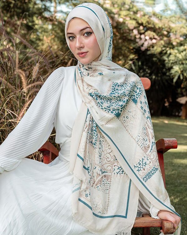 ⁦Printed Soft Cotton Scarf⁩ - الصورة ⁦2⁩